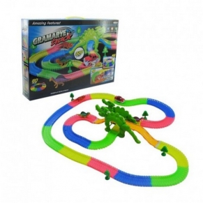 RTOYS - Светеща писта с динозаври 320 елемента